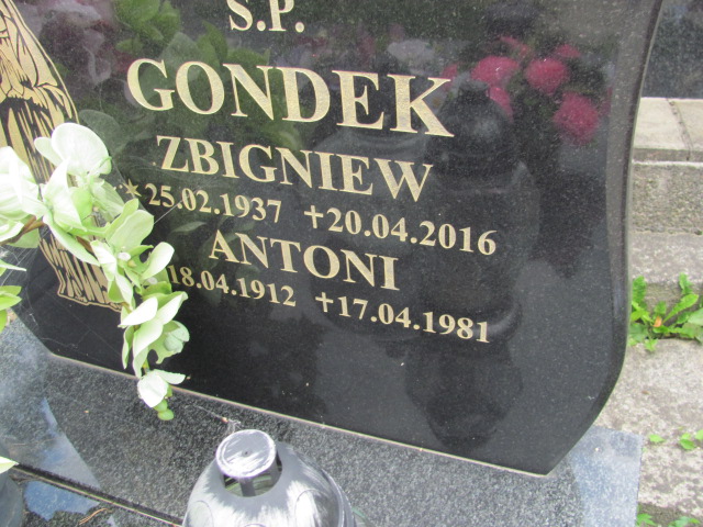 Zbigniew Gondek 1937 Jastrzębia Tarnowska - Grobonet - Wyszukiwarka osób pochowanych