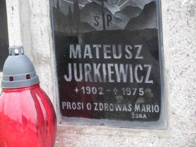 Mateusz Jurkiewicz 1901 Jastrzębia Tarnowska - Grobonet - Wyszukiwarka osób pochowanych