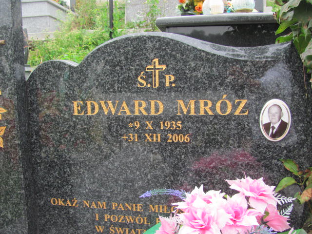 Edward Mróz 1935 Jastrzębia Tarnowska - Grobonet - Wyszukiwarka osób pochowanych