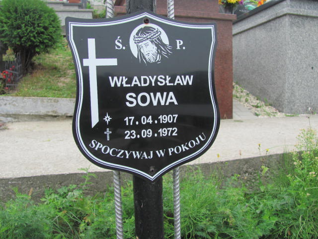 Władysław Sowa 1907 Jastrzębia Tarnowska - Grobonet - Wyszukiwarka osób pochowanych