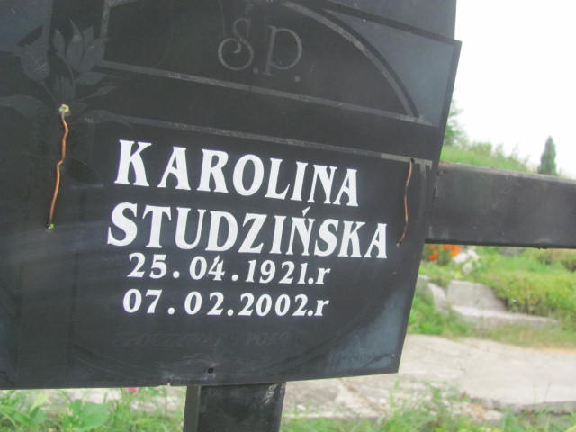 Karolina Studzińska 1921 Jastrzębia Tarnowska - Grobonet - Wyszukiwarka osób pochowanych